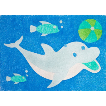Peel 'N Stick Sand Art Kit - Aquatic Friends 2